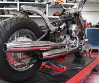 Yamaha XVS650 custom bike Paddock Build